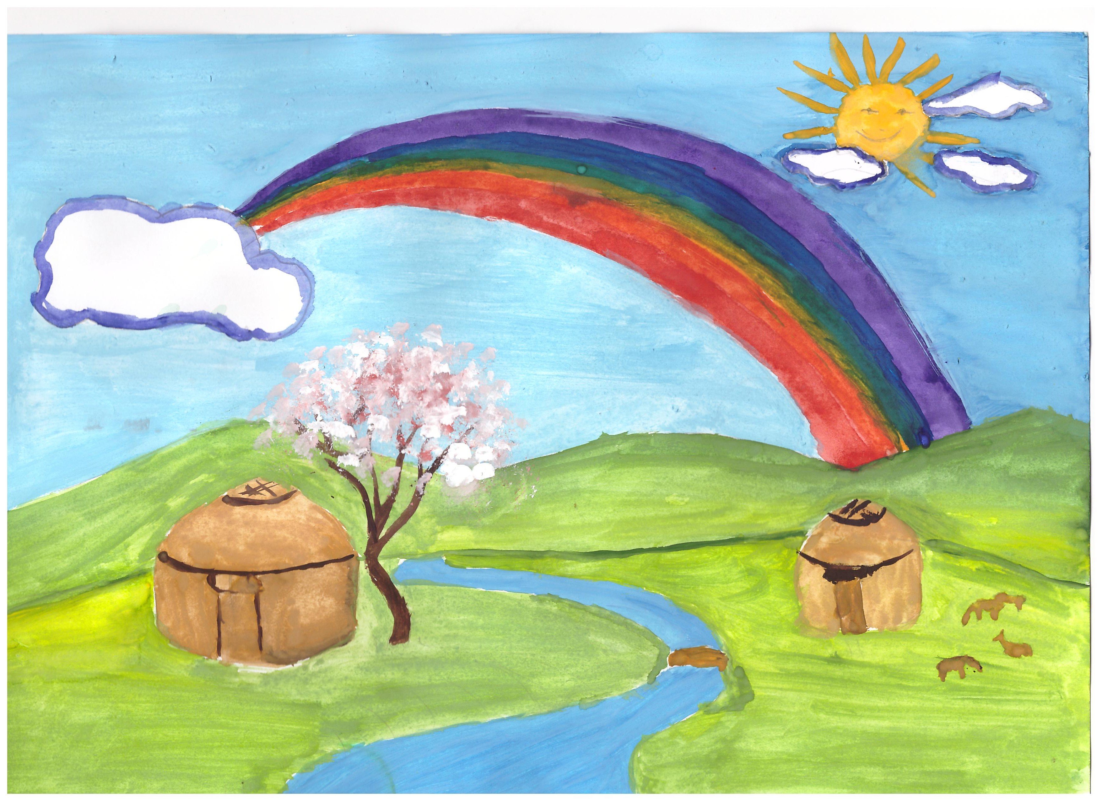 Көктем суреттері. Детский рисунок природа. Табиғат рисунки. Рисунок природы для детей 1 класса. Природа Казахстана рисунки.
