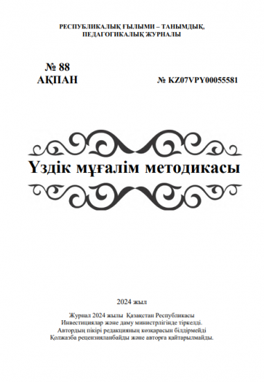 Үздік мұғалім методикасы № 88 АҚПАН